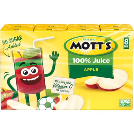 Motts Mott's 100% Apple Juice Cup 6.75 oz. Cup, PK32 10003394